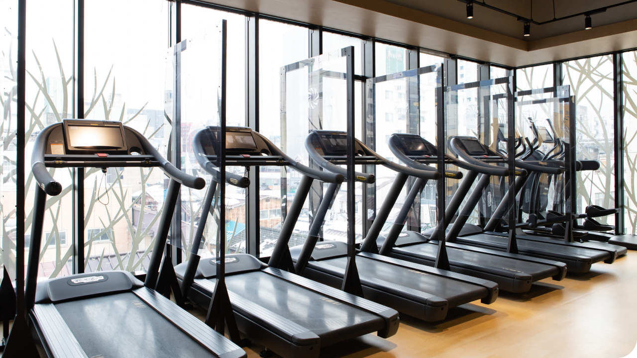 ジム併設で、使い放題