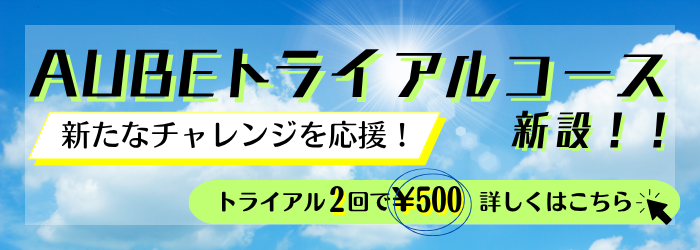 トライアルコース新設 トライアル2回で500円